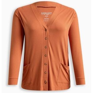NWT TORRID. Super Soft Rib Snap Front
Lounge Cardigan. Size 3X.